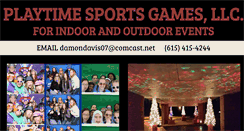 Desktop Screenshot of playtimesportsgames.com